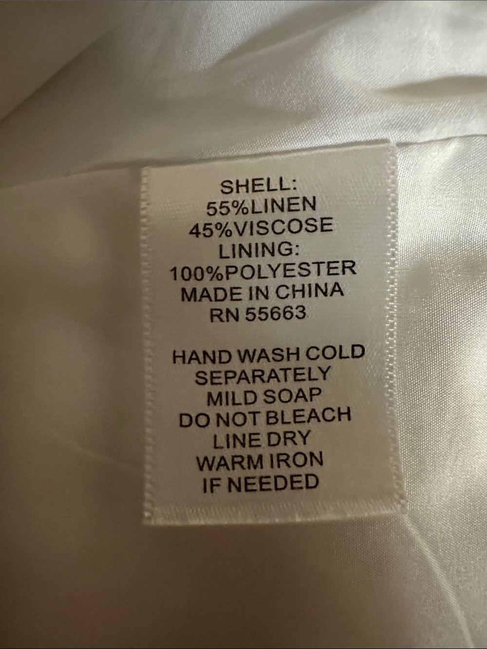 NWOT Rachel Zoe White Linen Sleeveless Button-Front Vest - Picture 9 of 9
